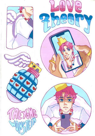 ''Love Theory'' 8,27 × 11,61 inches